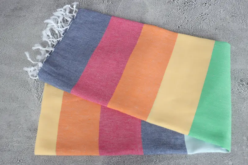 Gift For Boyfriend, Monogrammed Turkish Towel, 70x40 Cotton Striped Towel, Handmade Gift, Personalized Towel, Housewarming Gift, Embroidered Towel - 6