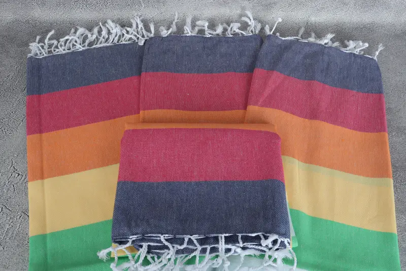 Gift For Boyfriend, Monogrammed Turkish Towel, 70x40 Cotton Striped Towel, Handmade Gift, Personalized Towel, Housewarming Gift, Embroidered Towel - 4