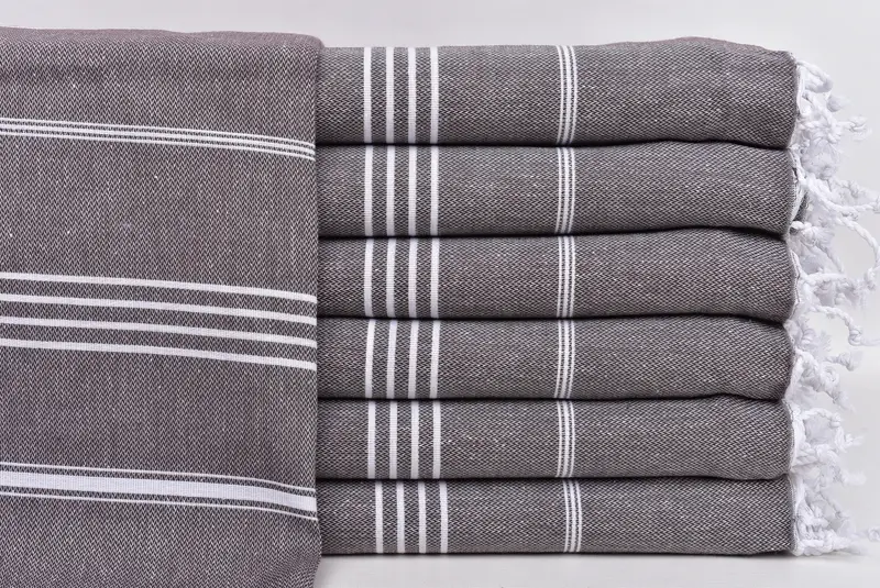 Turkish Bath Towel Set, Custom Wedding Gift, Personalized Beach Towel, Bachelorette Party Gifts Bridesmaids, Home Gift, 70x40 Cotton Striped Towel - 1