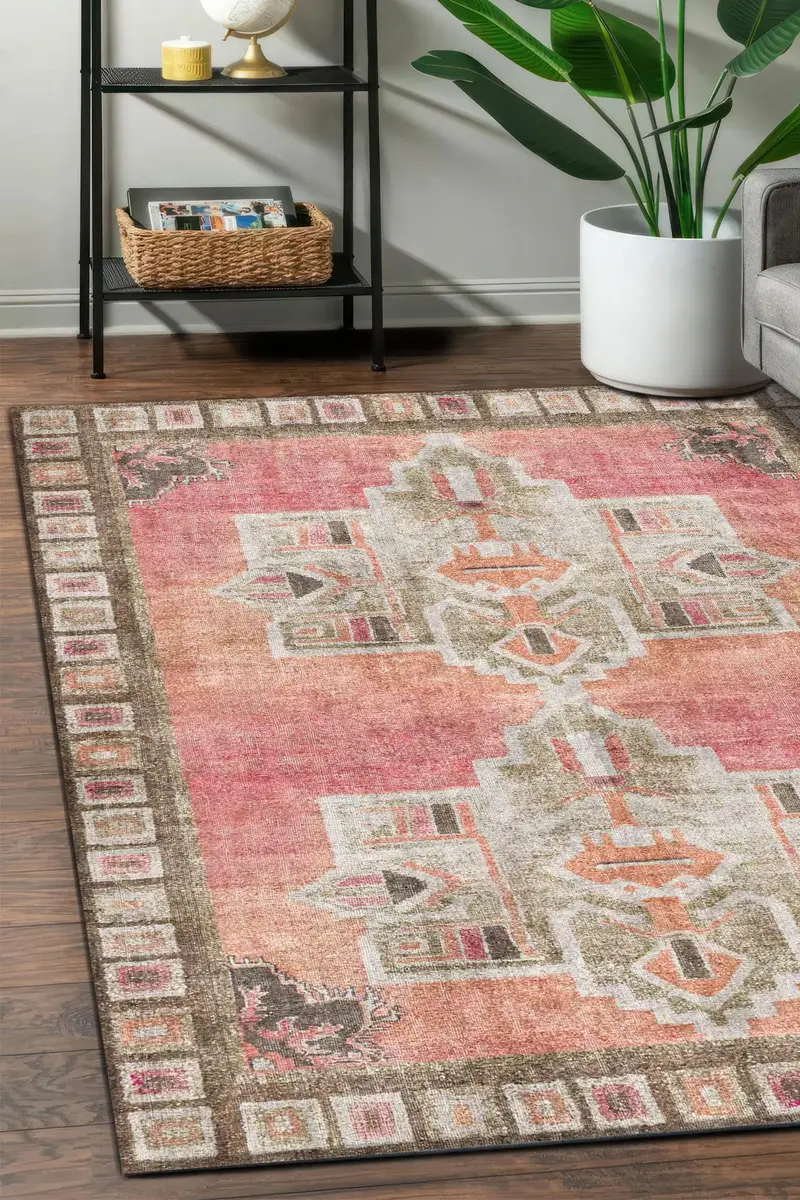 Eleganter bedruckter Teppich: Modernes Design, weicher Stoff, einzigartige Muster