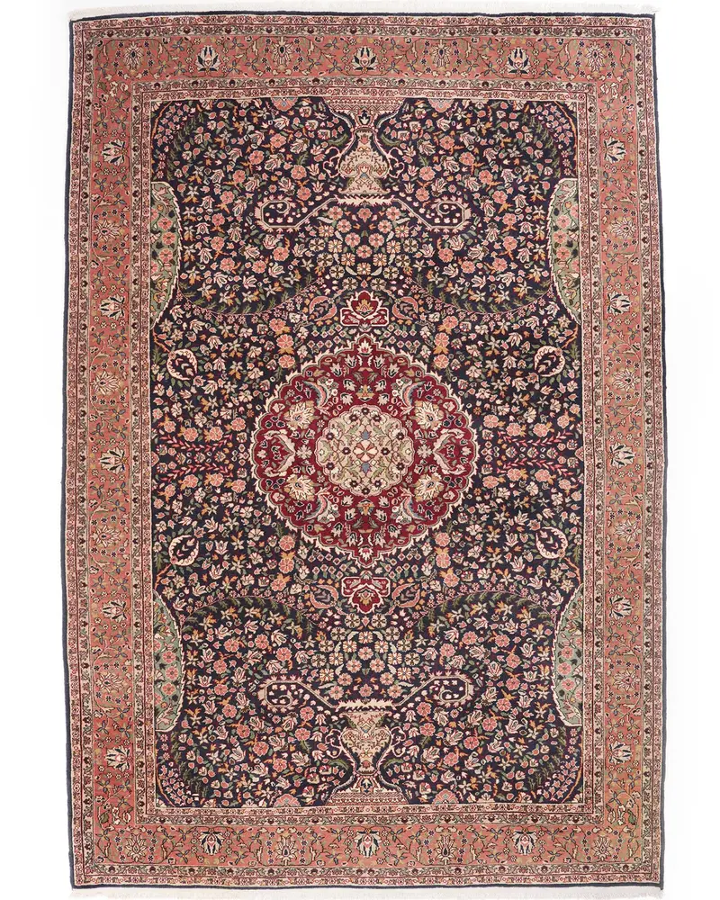 Mavi Halı, 7,1x10,4 ft Düz Renk Elegance