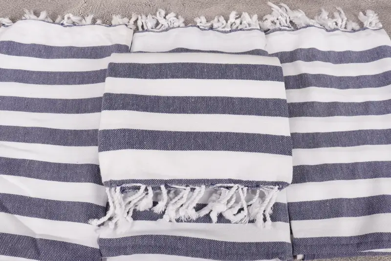 Monogram Towels, Valentines Day Gift For Him, Bachelorette Party Gift, Housewarming Gift, Fouta towel, Quick-dry towel, 68x36 Cotton Striped Towel - 4