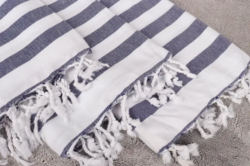 Monogram Towels, Valentines Day Gift For Him, Bachelorette Party Gift, Housewarming Gift, Fouta towel, Quick-dry towel, 68x36 Cotton Striped Towel - 5