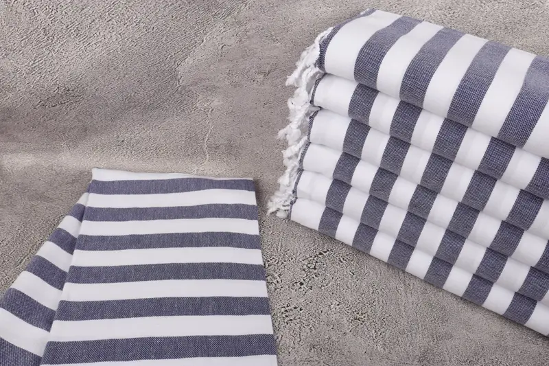 Monogram Towels, Valentines Day Gift For Him, Bachelorette Party Gift, Housewarming Gift, Fouta towel, Quick-dry towel, 68x36 Cotton Striped Towel - 2