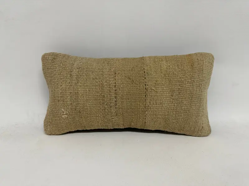 Boho -Kissenschein -Abdeckung, Anatolian -Kissenkoffer, Vintage -Kissen, Kissenbezug, Haustierkissenbezug, 8x16 Beige Kissen, türkisches Kissen - 1