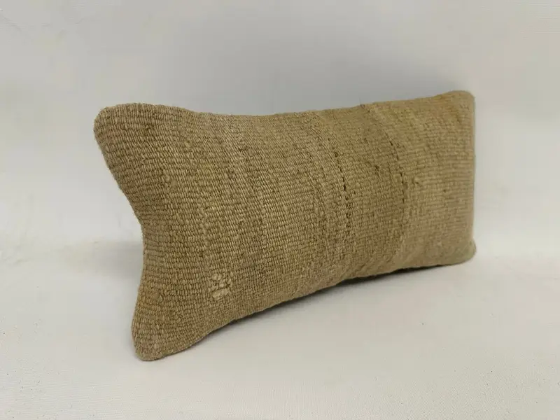 Boho -Kissenschein -Abdeckung, Anatolian -Kissenkoffer, Vintage -Kissen, Kissenbezug, Haustierkissenbezug, 8x16 Beige Kissen, türkisches Kissen - 3