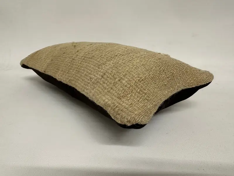 Boho -Kissenschein -Abdeckung, Anatolian -Kissenkoffer, Vintage -Kissen, Kissenbezug, Haustierkissenbezug, 8x16 Beige Kissen, türkisches Kissen - 6