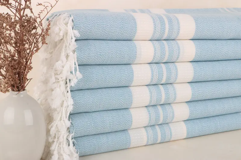 Düğün Hediyesi Havlu Petrol Mavisi Pamuklu Havlu, 38x60 İnç