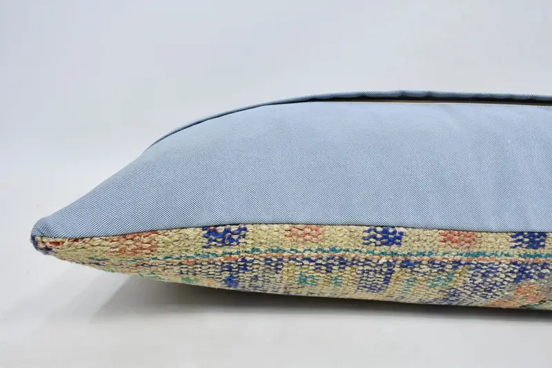 16x48 Beige Pillow, Gift Pillow, Cushion Case, Pillow for Sofa, Knitted Pillow, Indoor Pillow Cover, Throw Kilim Pillow, Yoga Pillow - 5