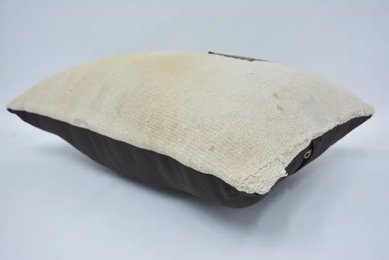 Kilim Cushion Sham, Hippie Throw Cushion Cover, Bolster Cushion Case, Gift Pillow, Cushion, 16x24 Beige Pillow Case, Antique Pillows - 6