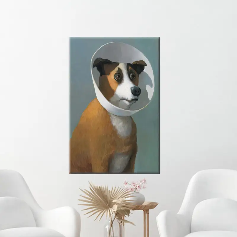 Kranker Hund, el perro enfermo de Michael Sowa Lienzo