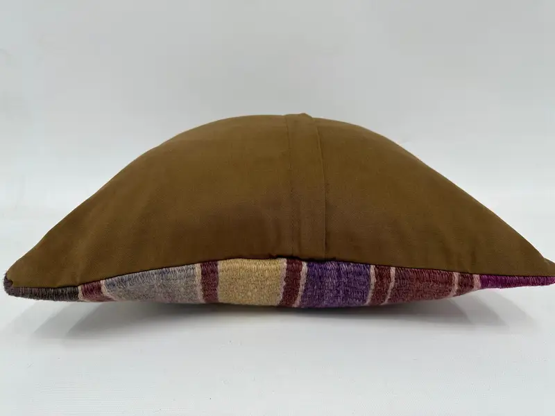 Pillow Case, Tapestry Pillow Cover, 16x16 Blue Pillow Case, Pillow for Couch, Kilim Pillow, Turkish Corner Pillow Case, Turkish Kilim Pillow - 7