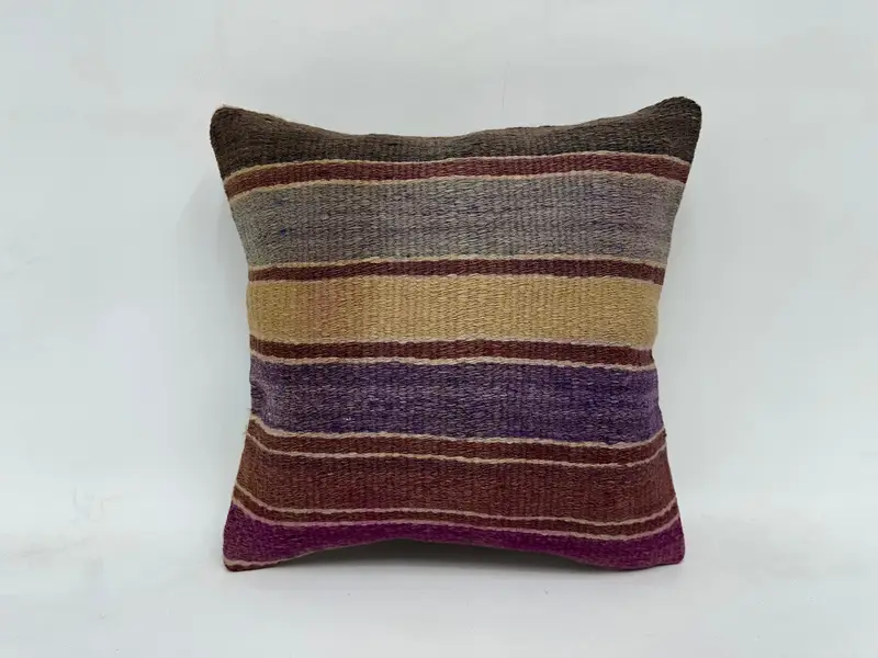 Pillow Case, Tapestry Pillow Cover, 16x16 Blue Pillow Case, Pillow for Couch, Kilim Pillow, Turkish Corner Pillow Case, Turkish Kilim Pillow - 1