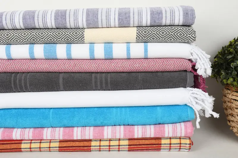 Turkish Towel USA, Bridal Shower Favors, Yoga Towel, Valentines Day Gift For Him, Bachelorette Party Gifts Bridesmaids, 70x40 Cotton Set of 10 Towel - 3
