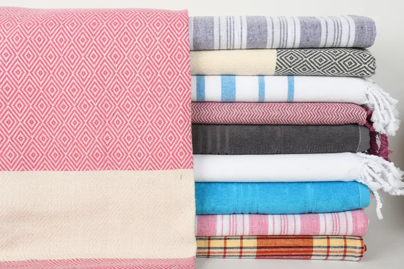 Turkish Towel USA, Bridal Shower Favors, Yoga Towel, Valentines Day Gift For Him, Bachelorette Party Gifts Bridesmaids, 70x40 Cotton Set of 10 Towel - 1