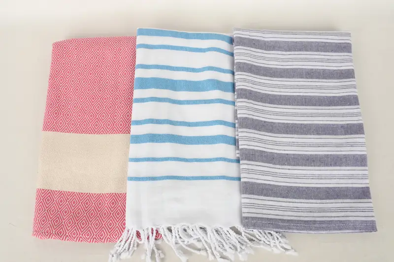 Turkish Towel USA, Bridal Shower Favors, Yoga Towel, Valentines Day Gift For Him, Bachelorette Party Gifts Bridesmaids, 70x40 Cotton Set of 10 Towel - 8