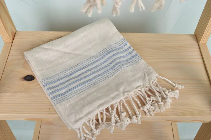 Monogram Hand Towel, Bridesmaid Gift, 36x18 Linen Striped Towel, Bachelorette Party Favors, Small Bath Towels, Turkish Towel Hand Towel - 5