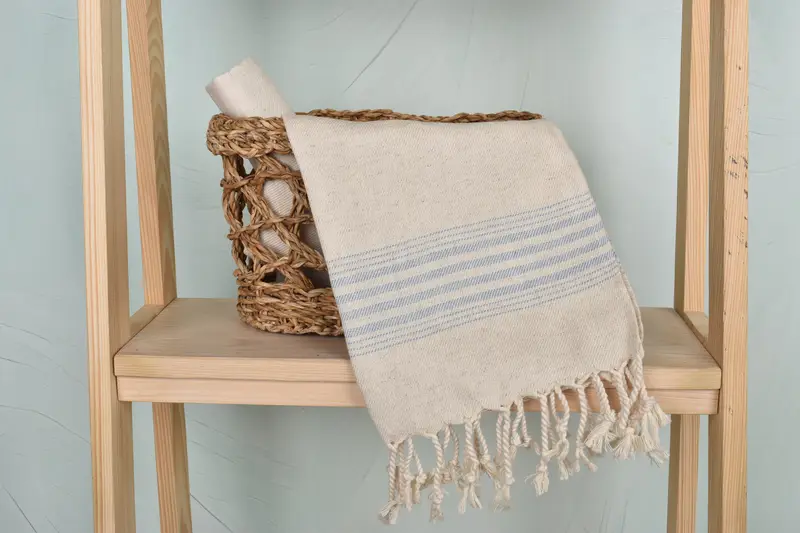 Monogram Hand Towel, Bridesmaid Gift, 36x18 Linen Striped Towel, Bachelorette Party Favors, Small Bath Towels, Turkish Towel Hand Towel - 4