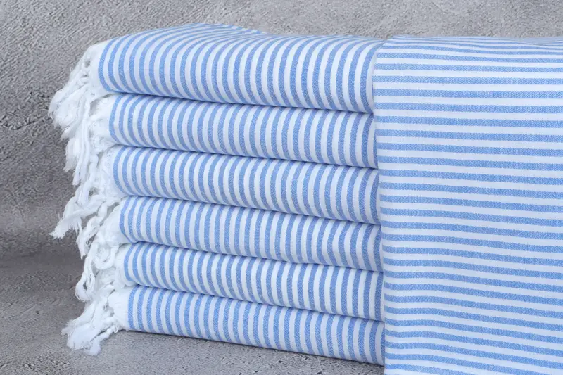Gift For Him, Beach Towel Gift, 68x36 Cotton Striped Towel, Personalised Gift, Turkish beach towel with fringe, Bachelorette Party Gift, Yoga Towel - 1