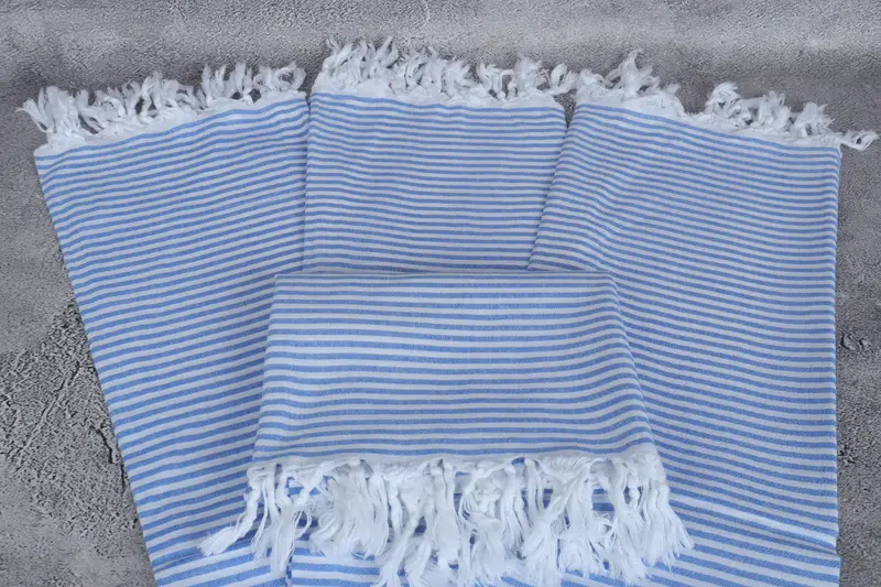 Gift For Him, Beach Towel Gift, 68x36 Cotton Striped Towel, Personalised Gift, Turkish beach towel with fringe, Bachelorette Party Gift, Yoga Towel - 4