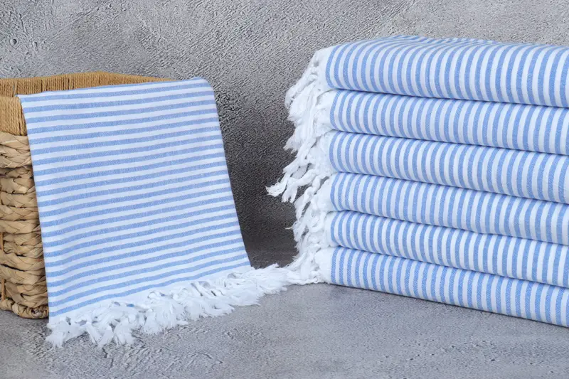 Gift For Him, Beach Towel Gift, 68x36 Cotton Striped Towel, Personalised Gift, Turkish beach towel with fringe, Bachelorette Party Gift, Yoga Towel - 3
