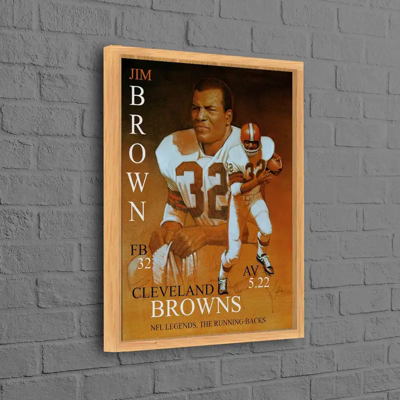 Cleveland Browns Canvas: American Football Art Print
