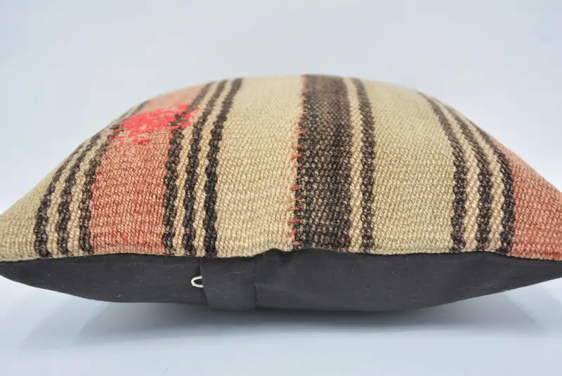 Geometric Embroidered Pillow, 12x12 Inches Decorative Pillow - 5