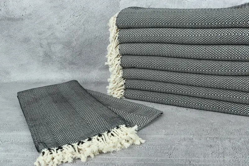 Gifts For Him, Custom monogram Turkish beach towel USA, Personalized Beach Towel, Gift Towel, 70x40 Cotton Chevron Towel, Housewarming Gift - 2