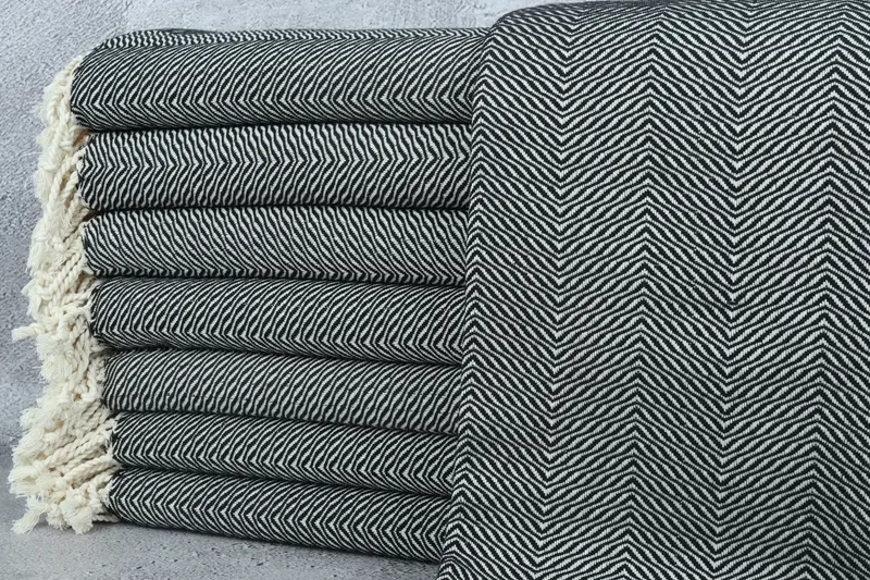 Gifts For Him, Custom monogram Turkish beach towel USA, Personalized Beach Towel, Gift Towel, 70x40 Cotton Chevron Towel, Housewarming Gift - 1