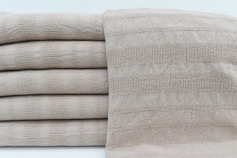 Unique Gift, Quick-Dry Beach Towel, Lightweight Turkish towel, Monogram Towels, Large Turkish Towel, 68x36 Cotton Stonewashed Striped Towel - 1