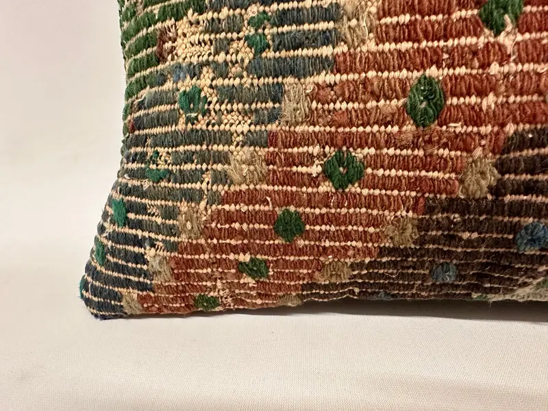 Boho Pillow Sham Cover, Throw Kilim Pillow, Cushion, 12x24 Beige Pillow Case, Kilim Pillow Cover, Shabby Chic Pillow Case, Farmhouse Pillow Case - 2