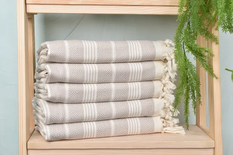 Absorbent Turkish towel, Personalized Turkish Towel, 70x38 Cotton Diamond Towel, Peshtemal Towel, Oversized Beach Towel, Personalized Gift For Her - 2