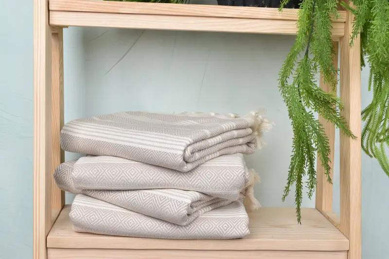 Absorbent Turkish towel, Personalized Turkish Towel, 70x38 Cotton Diamond Towel, Peshtemal Towel, Oversized Beach Towel, Personalized Gift For Her - 7