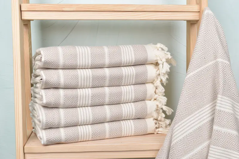 Absorbent Turkish towel, Personalized Turkish Towel, 70x38 Cotton Diamond Towel, Peshtemal Towel, Oversized Beach Towel, Personalized Gift For Her - 1