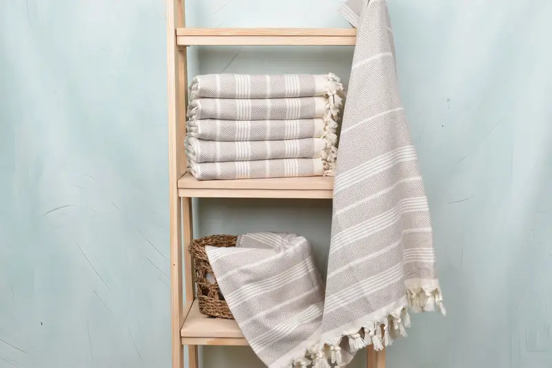 Absorbent Turkish towel, Personalized Turkish Towel, 70x38 Cotton Diamond Towel, Peshtemal Towel, Oversized Beach Towel, Personalized Gift For Her - 3