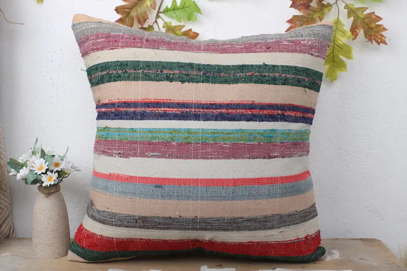 Interior Designer Pillow, Home Decor Pillow, 20x20 Blue Cushion Case, Boho Pillow Sham Cover, Decorative Throw Pillow Cover, Pillow Case - 2
