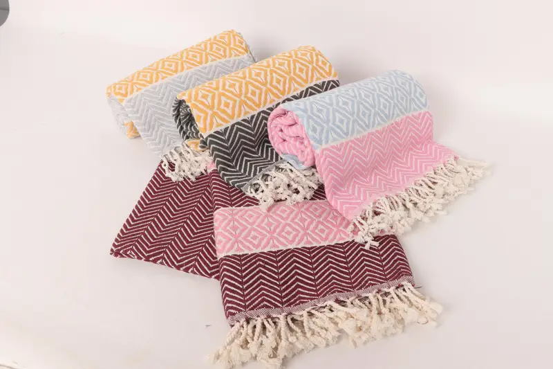 70x40 Cotton Chevron Towel, Personalized Towel Gift, Turkish beach towel, Bridesmaid Gifts Personalized, Handmade Gift, Pool Towels, Organic towel - 5