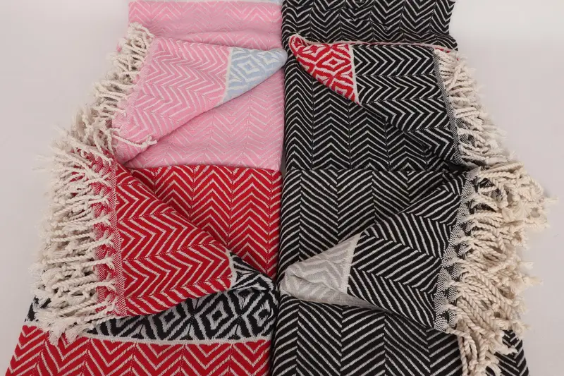 70x40 Cotton Chevron Towel, Personalized Towel Gift, Turkish beach towel, Bridesmaid Gifts Personalized, Handmade Gift, Pool Towels, Organic towel - 3