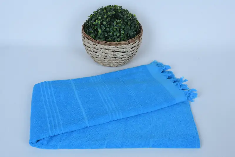 Monogrammed Beach Towel, Christmas Gift, Travel towel, Handwoven Turkish bath towel, Custom Beach Towel, Gym Towel, 70x36 Cotton Striped Terry Towel - 4