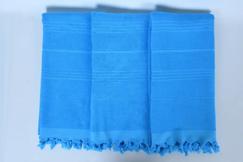 Monogrammed Beach Towel, Christmas Gift, Travel towel, Handwoven Turkish bath towel, Custom Beach Towel, Gym Towel, 70x36 Cotton Striped Terry Towel - 7