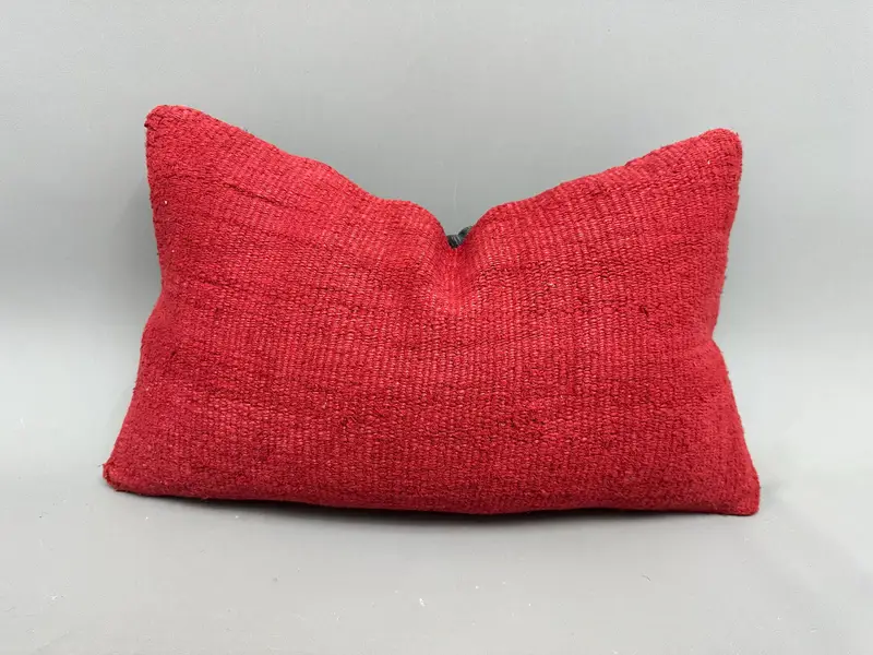 12x20 Red Cushion Case, Pet Pillow Sham, Vintage Throw Pillow, Turkish Kilim Pillow, Kilim Pillow, Kilim Pillow Cover, Pillow Case - 1