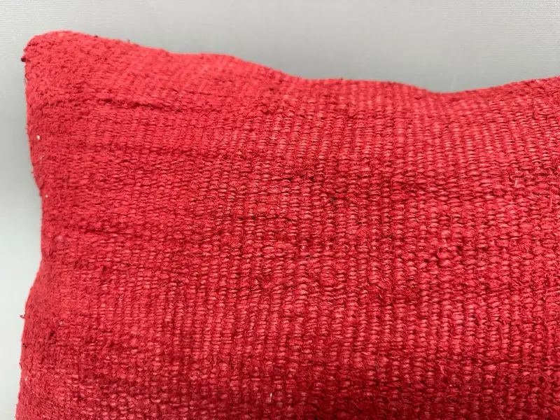 12x20 Red Cushion Case, Pet Pillow Sham, Vintage Throw Pillow, Turkish Kilim Pillow, Kilim Pillow, Kilim Pillow Cover, Pillow Case - 5