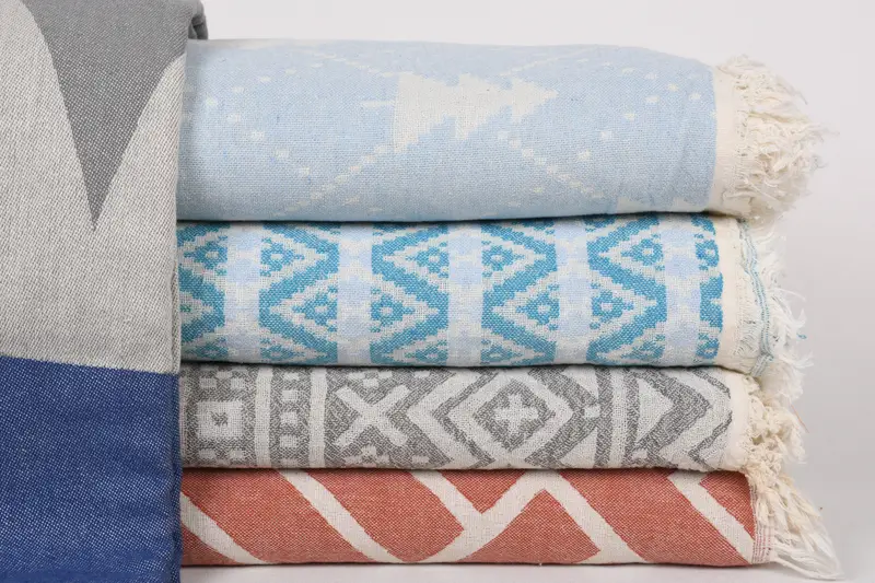 80x60 Cotton Set of 5 Towel, Throw Blanket, Halloween Blanket, Bridesmaid Gifts, Decorative Blanket, Bachelorette Large Towel, Bohemian Bedspread - 1