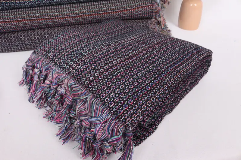 Throw Blanket Couch, Bachelorette Party Favors, 90x88 Cotton Colorful Diamond Towel, Bridal Party Gifts, Boho Throw Blankets, Turkish Bedspread - 5
