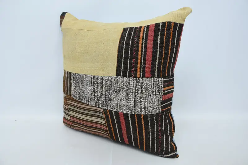 Pillow for Sofa, Pillow, Boho Throw Pillow Cover, Boho Pillow, Authentic Cushion Case, Antique Pillows, 28x28 Brown Pillow Cover, Pet Pillow Sham - 4