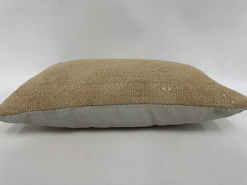 12x20 Beige Pillow Sham, Cushion Cover, Turkish Pillow, Vintage Kilim Throw Pillow, Floor Pillow Cover, Pillow for Sofa, One Of A Kind Pillow Cover - 5