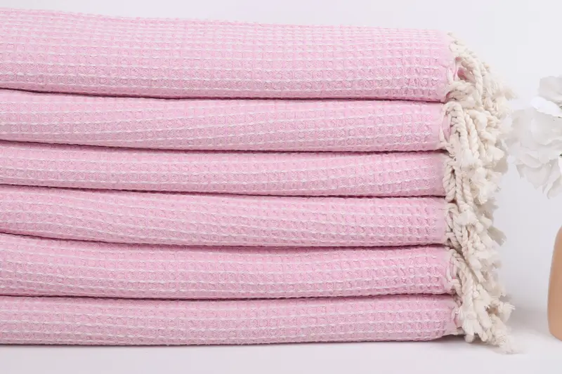 Bachelorette Beach Towel, Handmade Gift, Bridesmaid Gift, Spa Gift Towel, 68x36 Cotton Waffle Towel, Spa Towel, Quick-Dry Beach Towel, Hammam towel - 3
