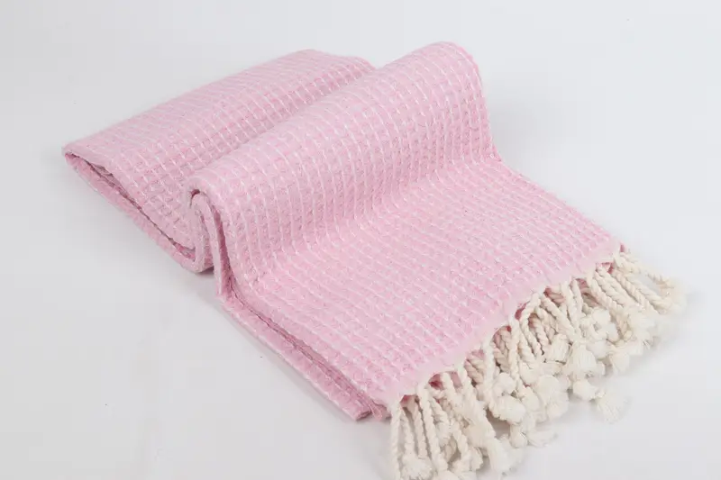 Bachelorette Beach Towel, Handmade Gift, Bridesmaid Gift, Spa Gift Towel, 68x36 Cotton Waffle Towel, Spa Towel, Quick-Dry Beach Towel, Hammam towel - 6
