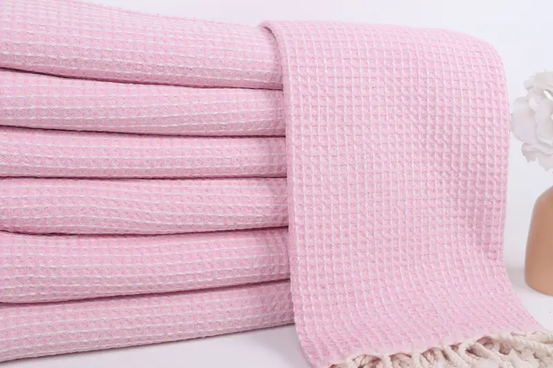 Bachelorette Beach Towel, Handmade Gift, Bridesmaid Gift, Spa Gift Towel, 68x36 Cotton Waffle Towel, Spa Towel, Quick-Dry Beach Towel, Hammam towel - 2