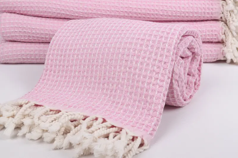 Bachelorette Beach Towel, Handmade Gift, Bridesmaid Gift, Spa Gift Towel, 68x36 Cotton Waffle Towel, Spa Towel, Quick-Dry Beach Towel, Hammam towel - 4